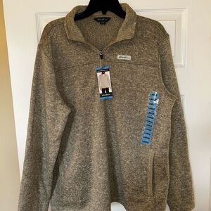 Eddie Bauer Tan Zip Up Sweater